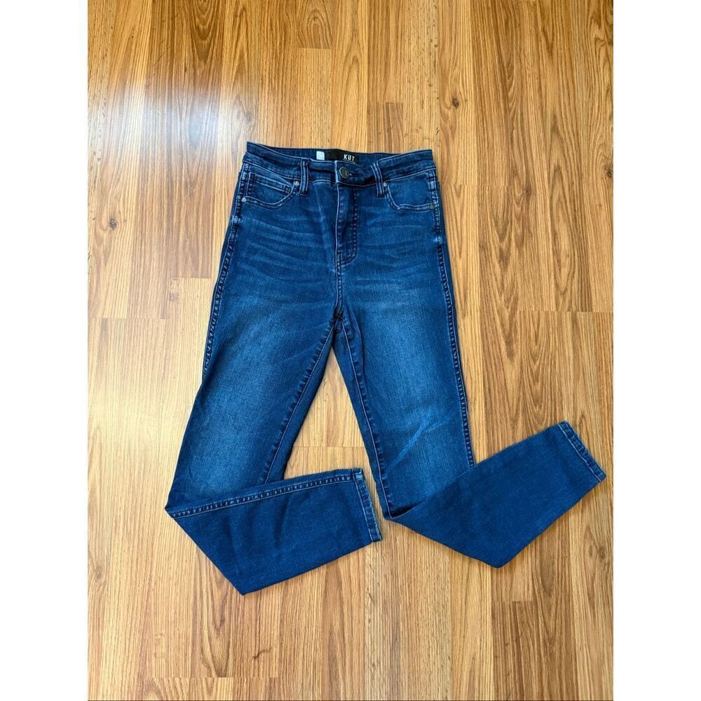 Kut from the Kloth Women's Connie Fab AB Ankle Skinny Jeans Blue Denim Size 0